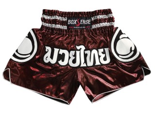 Boxsense Muay Thai Shorts : BXS-101-Gesztenyebarna