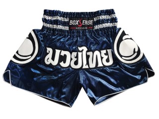 Boxsense Muay Thai Shorts : BXS-101-Sötétkék