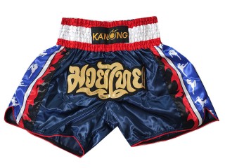 Kanong Muay Thai Shortsit : KNS-149-Sötétkék