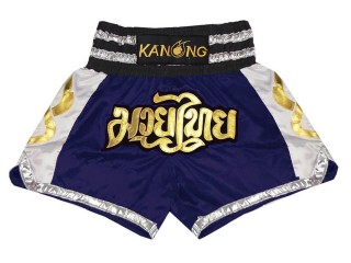 Kanong Muay Thai-Box Nadrág : KNS-141-Sötétkék