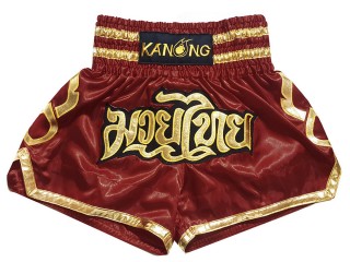 Kanong Muay Thai-Box Nadrág : KNS-121-Gesztenyebarna