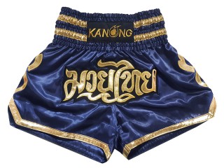 Kanong Muay Thai-Box Nadrág : KNS-121-Sötétkék