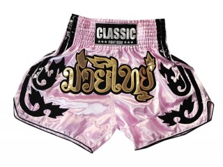 Classic Muay Thai Box Nadrág : CLS-016-Rózsaszín