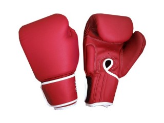 Kanong Muay Thai kesztyű, bokszkesztyű : "Classic" Piros