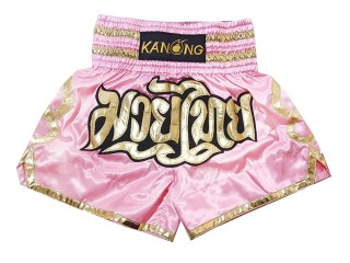 Kanong Muay Thai-Box Nadrág : KNS-121-Rózsaszín