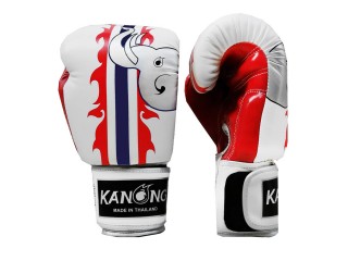 Kanong Muay Thai kesztyű, bokszkesztyű : Elefánt Fehér
