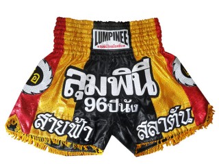 Lumpinee Muay Thai Nadrágok : LUM-041  piros / sárga / fekete