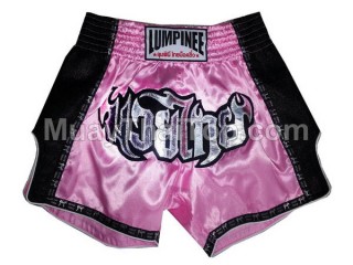 Lumpinee Retro Thai Box Nadrág Női  : LUMRTO-003-Rózsaszín-W