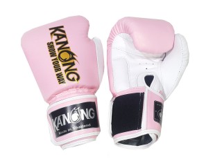 Kanong Muay Thai kesztyű  : Világos Rózsaszín
