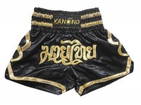Kanong Muay Thai-Box Nadrág : KNS-121-Fekete