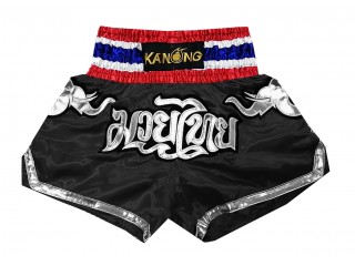 Kanong Muay Thai-Box Nadrág : KNS-125-Fekete