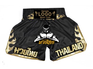 Személyre szabott Muay Thai rövidnadrág egyedi hímzéssel