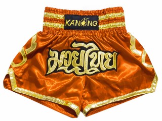 Muay Thai rövidnadrág : KNS-121-Narancssárga