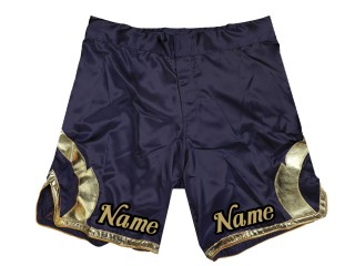 Személyre szabott MMA rövidnadrág név vagy logó hozzáadása: Navy