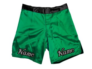 Egyedi tervezésű MMA rövidnadrág névvel vagy logóval: zöld