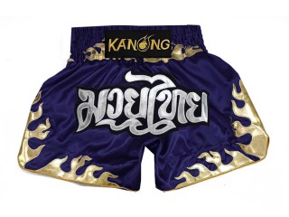 Kanong Muay Thai-Box Nadrág : KNS-145-marynarka wojenna