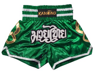 Kanong Muay Thai-Box Nadrág : KNS-143-Zöld