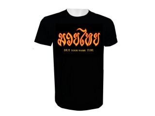 Egyedi Név hozzáadása Muay Thai Boksz Póló : KNTSHCUST-008