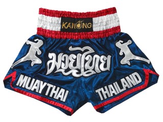 Kanong Muay Thai-Box Nadrág gyerekeknek : KNS-133-Sötétkék-K