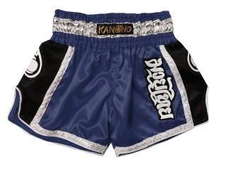 Kanong Retro Muay Thai-Box Kick Box Nadrág A nő : KNSRTO-208-Sötétkék