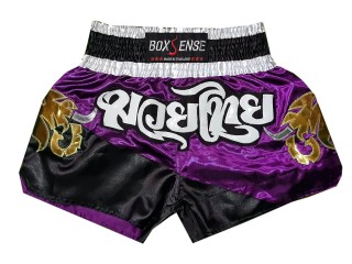 Boxsense Muay Thai-Box Kick Box Nadrág : BXS-091-Lila