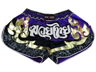 Boxsense Retro Muay Thai-Box Kick Box Nadrág : BXSRTO-028-Kék