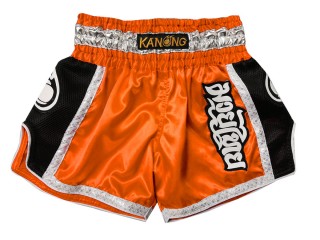 Kanong Retro Muay Thai-Box Kick Box Nadrág : KNSRTO-208-Narancs