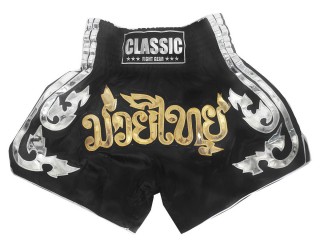 Classic Muay Thai Box Nadrág : CLS-015-Fekete