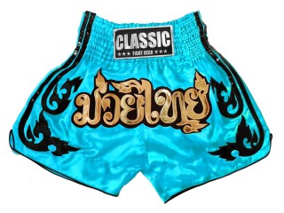 Classic Muay Thai Box Nadrág : CLS-016-égszínkék