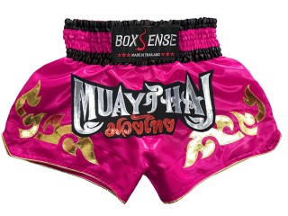 Boxsense Muay Thai-Box Kick Box Nadrág : BXS-092-sötét Rózsaszín