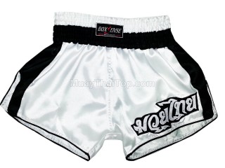 Boxsense Retro Thai box Muay Thai Nadrág : BXSRTO-002-Fehér