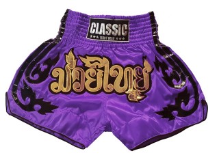 Classic Muay Thai Box Nadrág : CLS-016-Lila