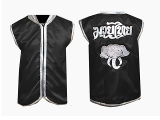 KANONG Muay Thai Cornerman Jacket : Fekete Elefánt 