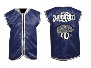 KANONG Muay Thai Cornerman Jacket : Sötétkék Elefánt 