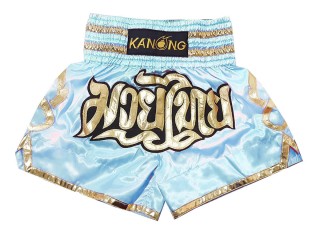 Kanong Muay Thai-Box Nadrág : KNS-121-világoskék