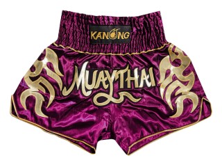 Kanong Muay Thai-Box Nadrág : KNS-134-Gesztenyebarna