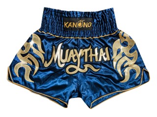 Kanong Muay Thai-Box Nadrág : KNS-134-Sötétkék