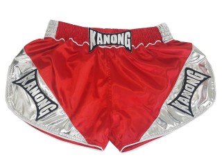Kanong női rövidnadrág bokszhoz : KNSRTO-201-Piros-Ezüst