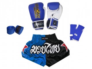 Muay Thai teljes készlet gyerekeknek : Kék