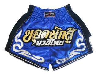 Boxsense Retro Muay Thai-Box Kick Box Nadrág : BXSRTO-027-Kék