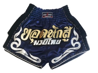 Boxsense Retro Muay Thai-Box Kick Box Nadrág : BXSRTO-027-Sötétkék