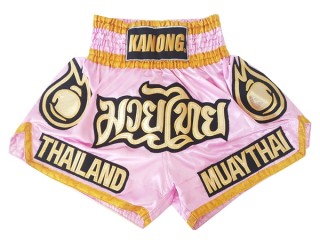 Kanong Muay Thai-Box Nadrág Női : KNS-118-Rózsaszín