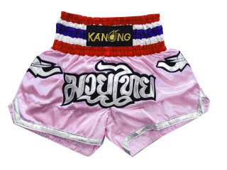 Kanong Muay Thai-Box Nadrág : KNS-125-Világos Rózsaszín