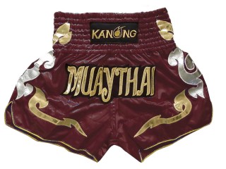 Kanong Muay Thai-Box Nadrág : KNS-126-Gesztenyebarna