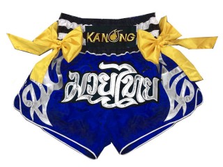 Kanong Muay Thai-Box Nadrág : KNS-127-Kék