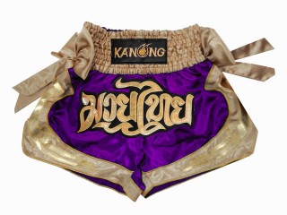 Kanong Muay Thai-Box Nadrág : KNS-132-Lila