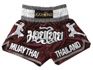 Kanong Muay Thai-Box Nadrág : KNS-133-Gesztenyebarna