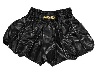 Kanong Muay Thai-Box Nadrág : KNS-139-Fekete