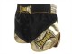 Kanong Retro Muay Thai-Box Kick Box Nadrág : KNSRTO-201-Fekete-Arany