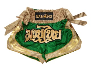 Kanong Muay Thai-Box Nadrág : KNS-132-Zöld